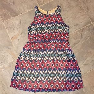 Razor Back Fun Print Dress